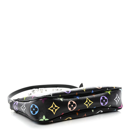 LV X TM Monogram Multicolor Pochette Accessories Black