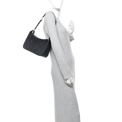 Caviar Quilted Timeless CC Shoulder Bag Black