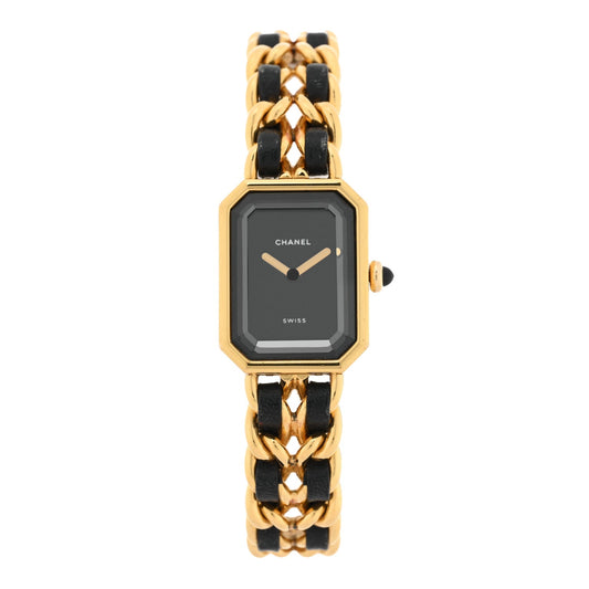 Stainless Steel Lambskin 20mm Chain Premiere Quartz Watch Gold XL