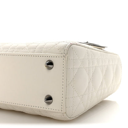 Lambskin Cannage Small My ABCDior Lady Dior White