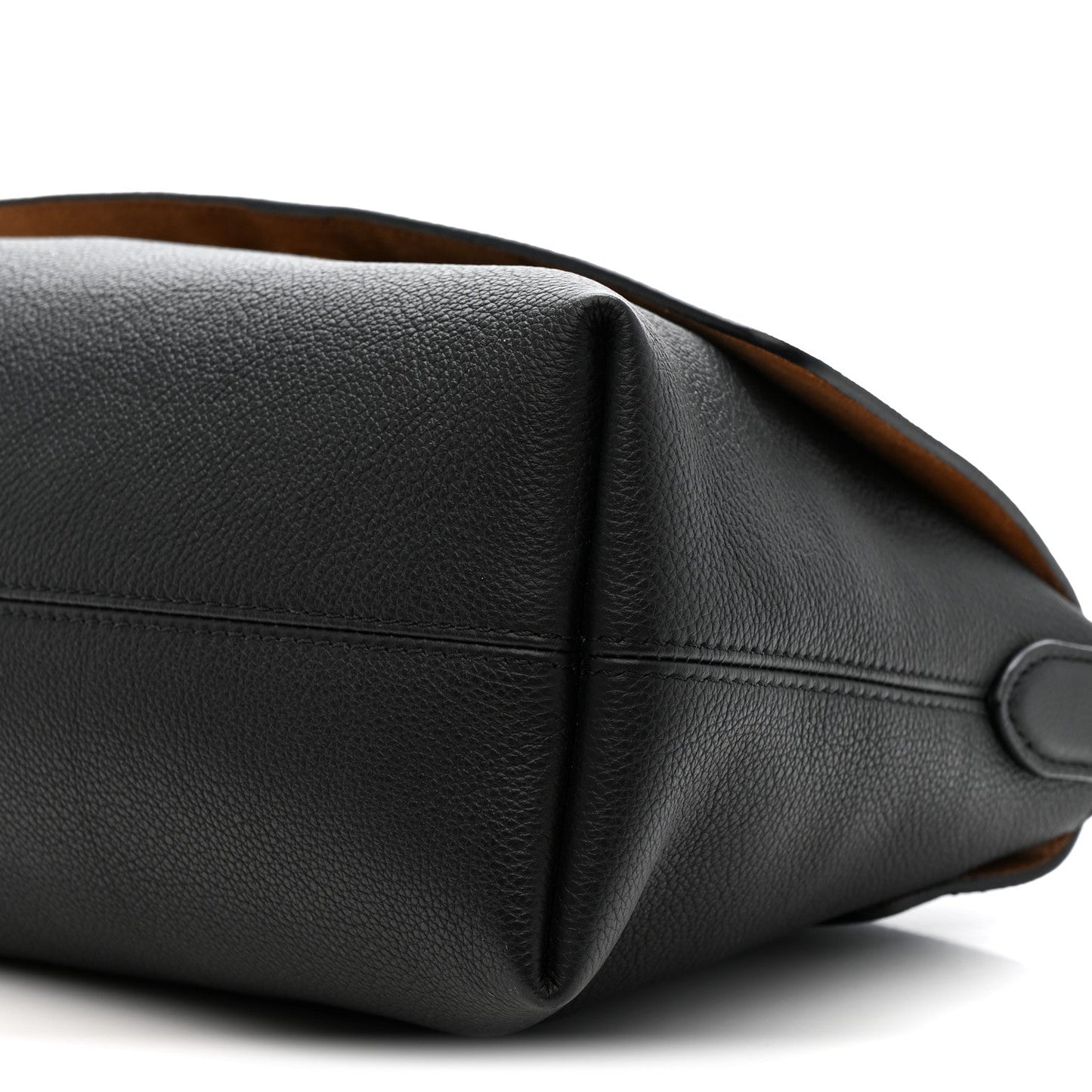 Grained Calfskin Low Key Messenger Black