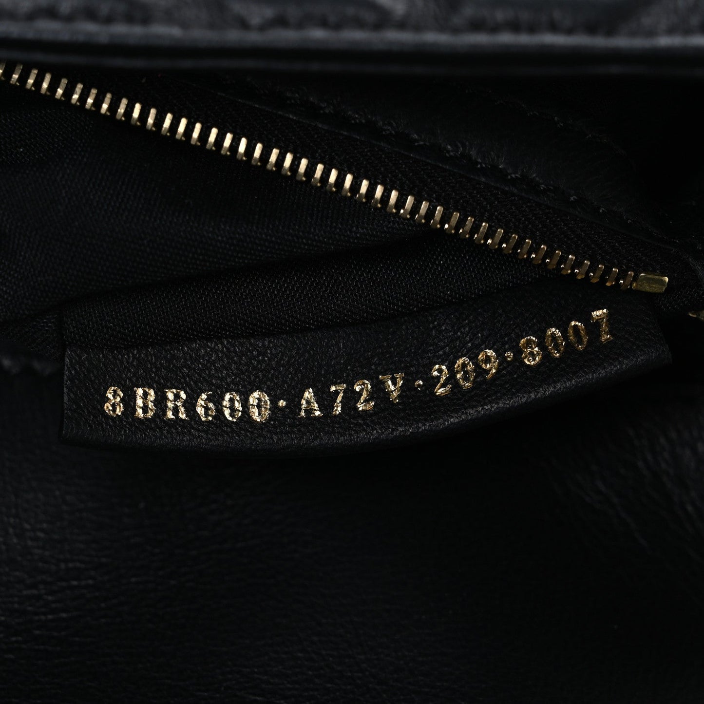 Nappa FF 1974 Embossed Baguette Black