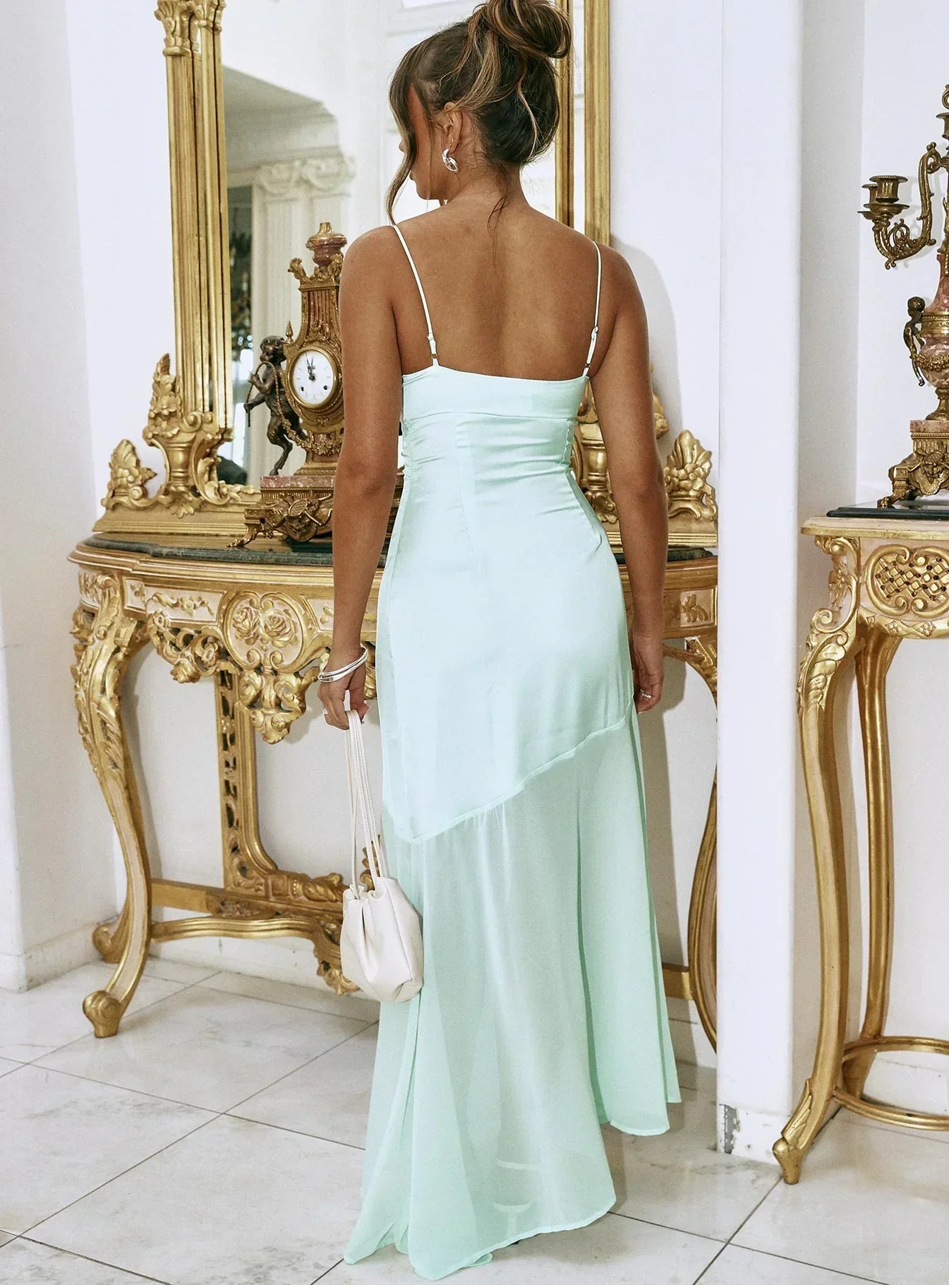 Aurellia Splice Maxi Dress Ice Blue