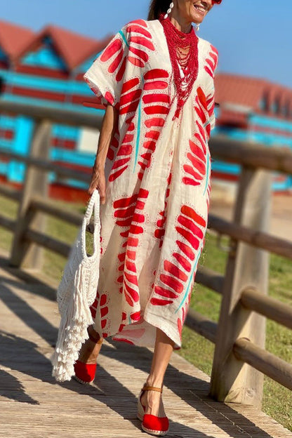 Vestido tipo blusa extragrande con mangas estilo kimono