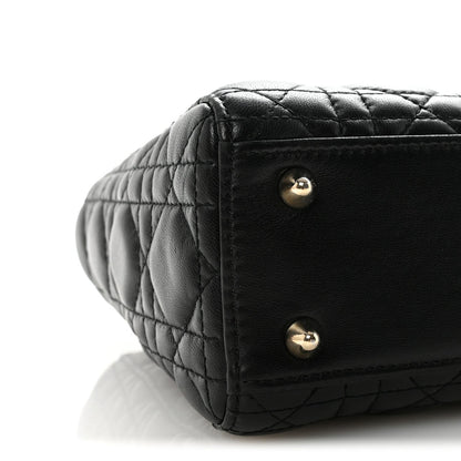 Lambskin Cannage Small My ABCDior Lady Dior Black