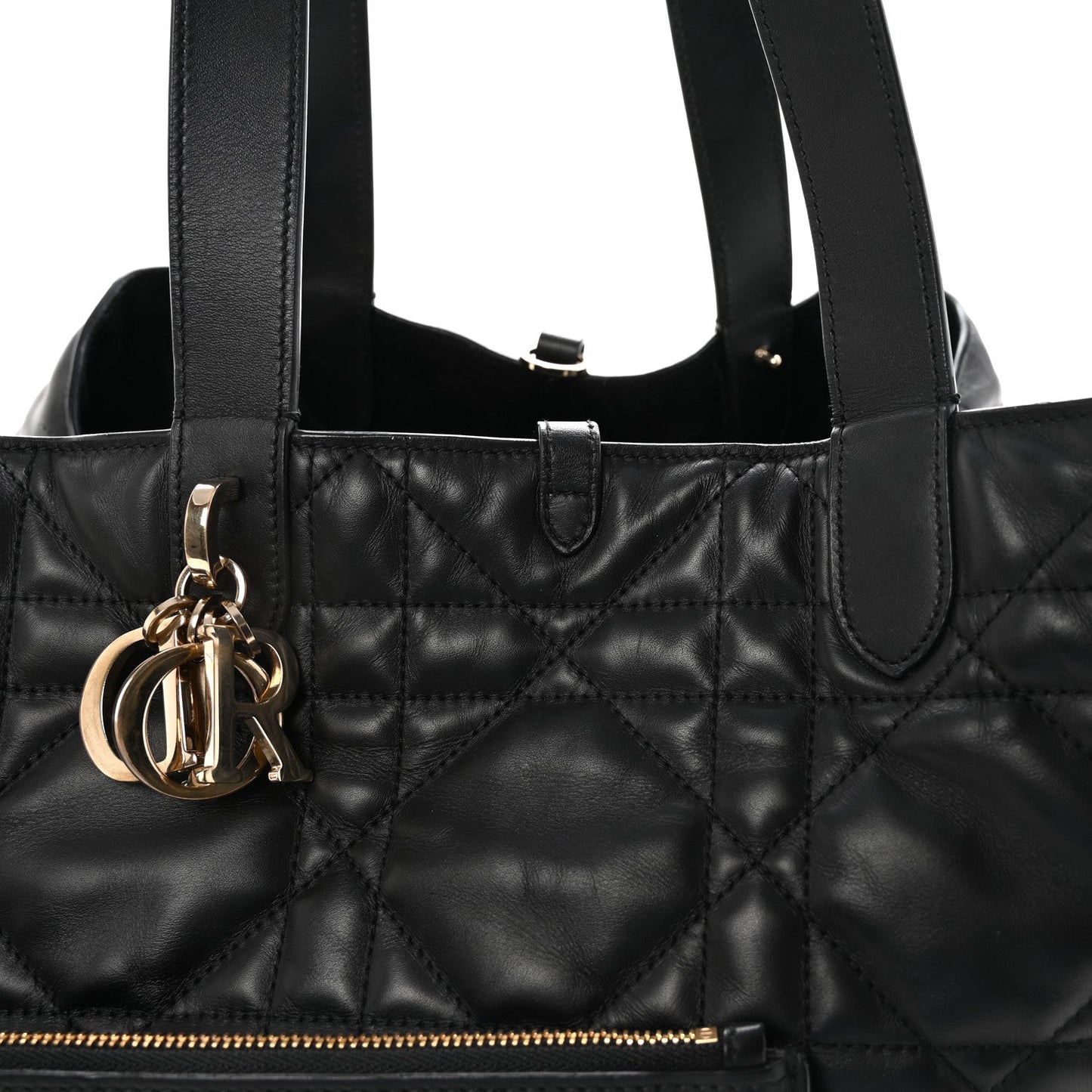 Calfskin Macrocannage Large Toujours Black