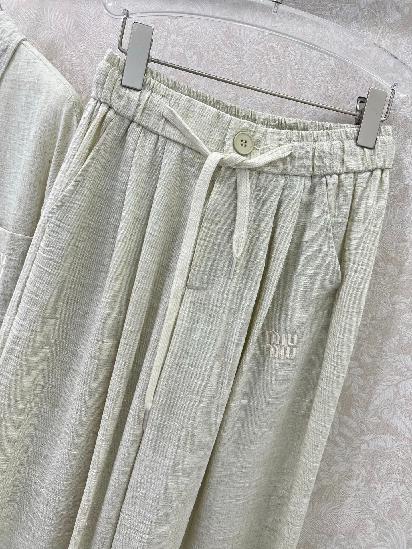 CHANEL SHIRT AND WIDE-LEG TROUSERS SET STYLE 33