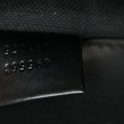 Soft GG Supreme Monogram Calfskin Web Double Buckle Backpack Black