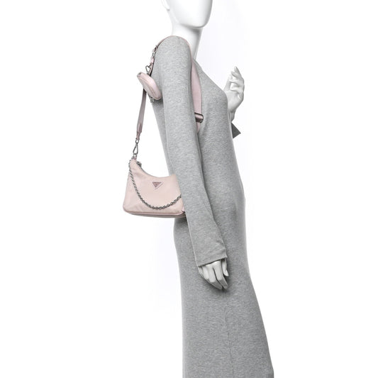 Nylon Re-Edition 2005 Shoulder Bag Alabastro