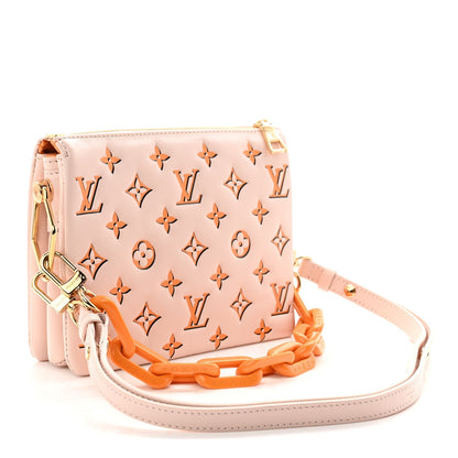 LV x SY Lambskin Monogram Coussin BB Pearl