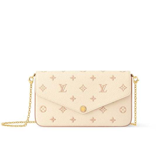 LOUIS VUITTON POCHETTE FÉLICIE BAG BICOLOR EDEN 21CM M14968