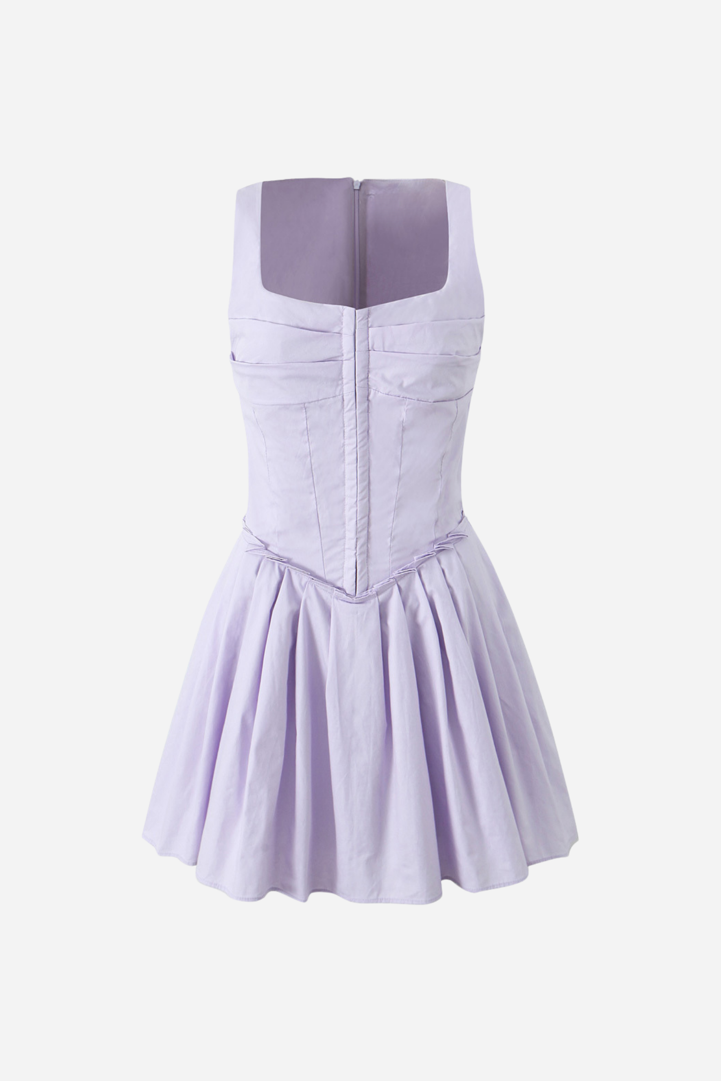 Vestido corto con volantes y corsé Betsy 