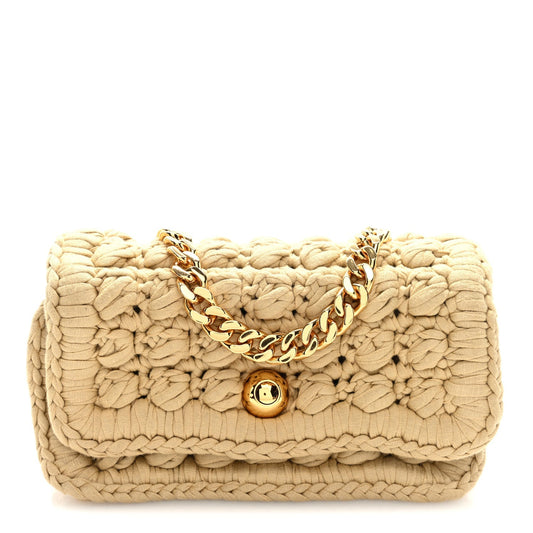 Jersey Crochet Shoulder Bag Cane Sugar