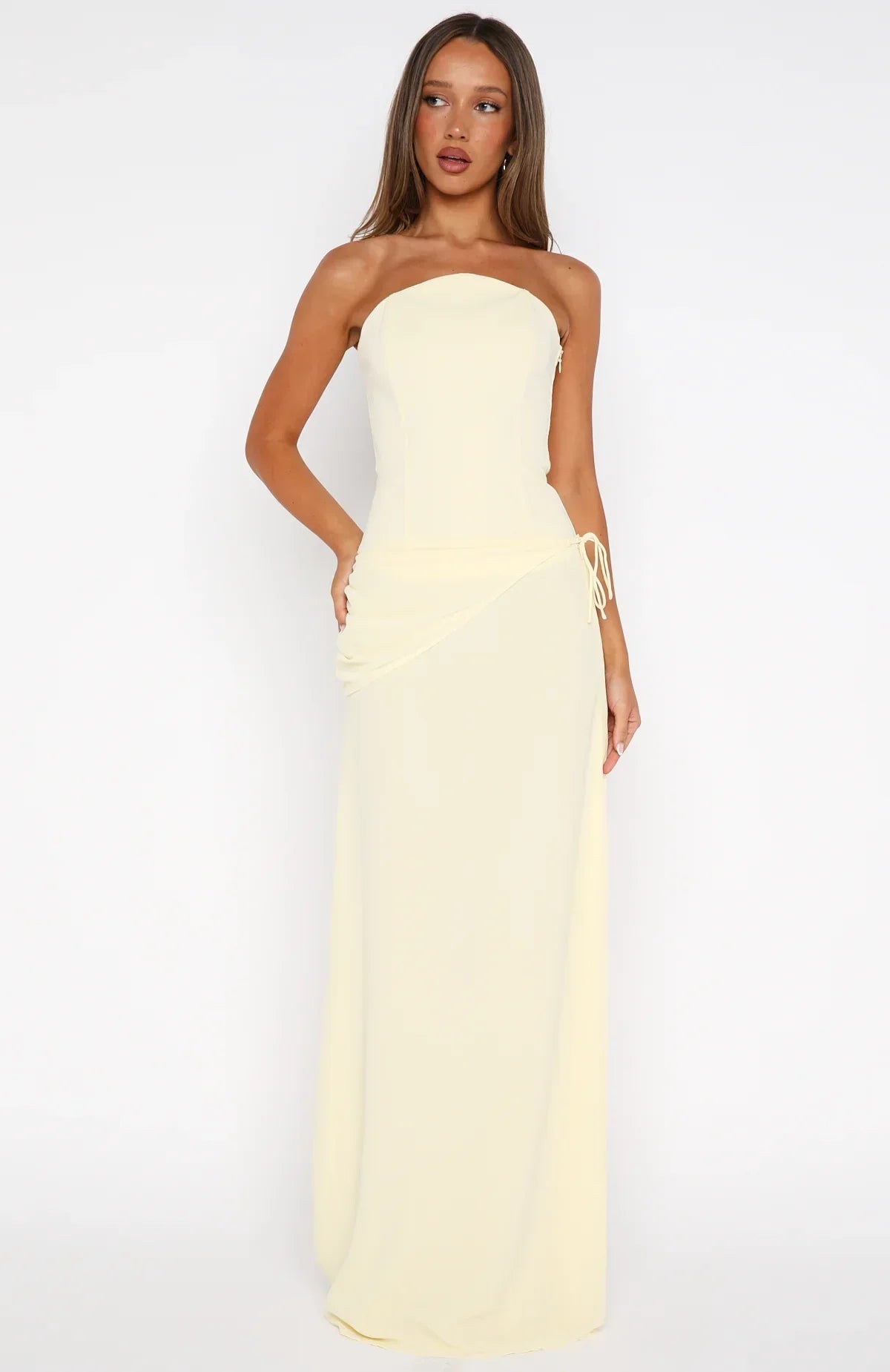Bye Girl Strapless Bustier Butter