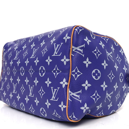 Calfskin Monogram Speedy P9 Bandouliere 40 Amethyst