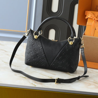 LOUIS VUITTON HANDBAG MONOGRAM EMPREINTE V TOTE BB BLACK 27CM