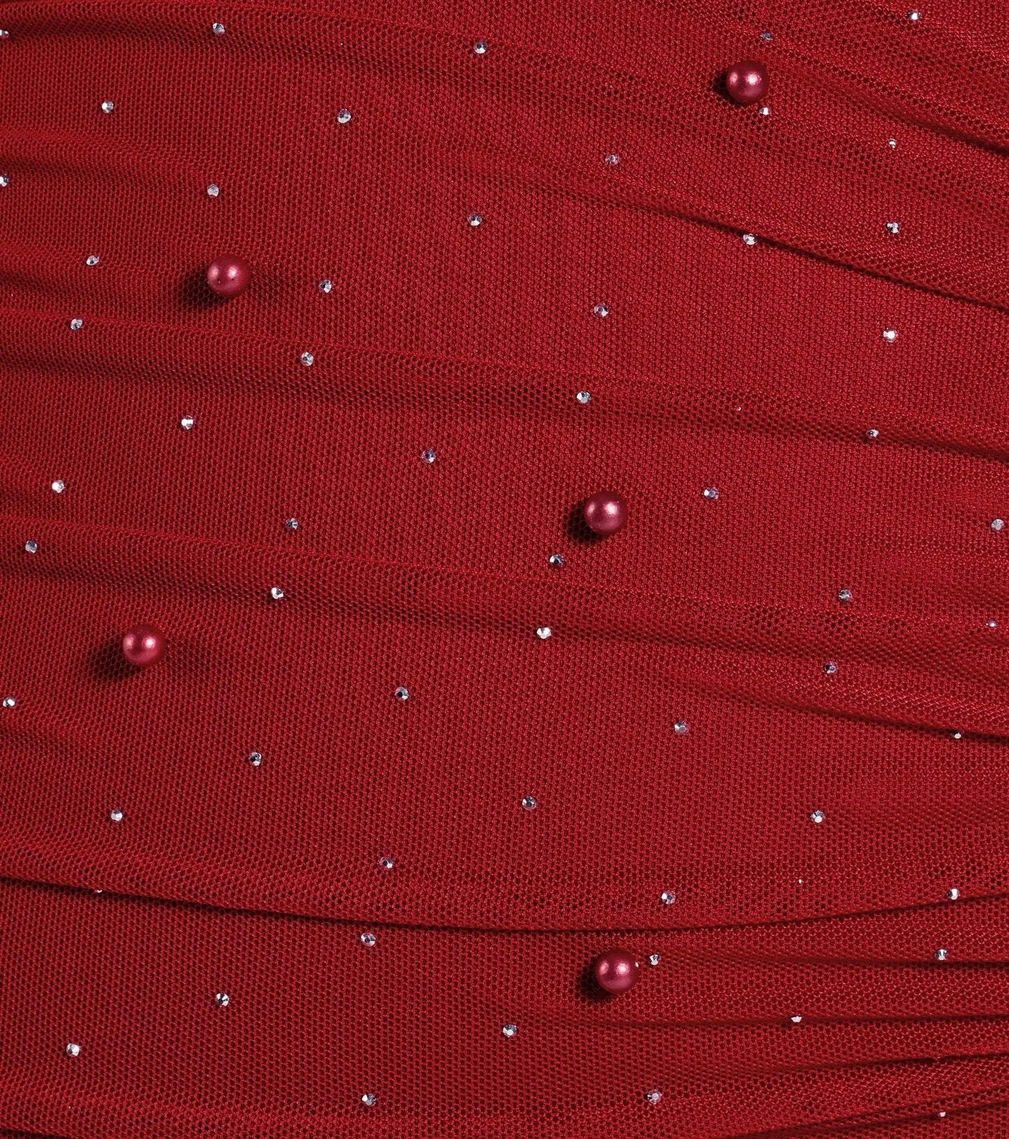 Life Of The Party Rhinestone And Pearl Mini Dress