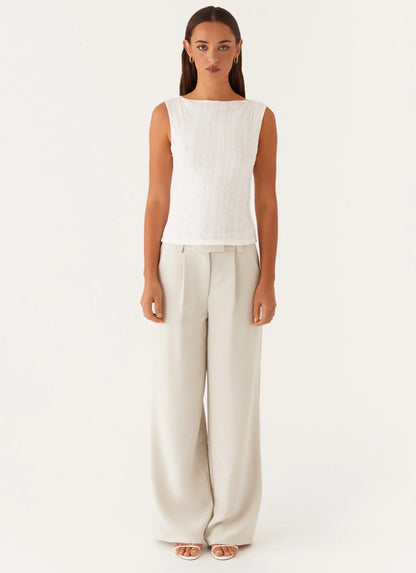 Sandi Tank Top - White