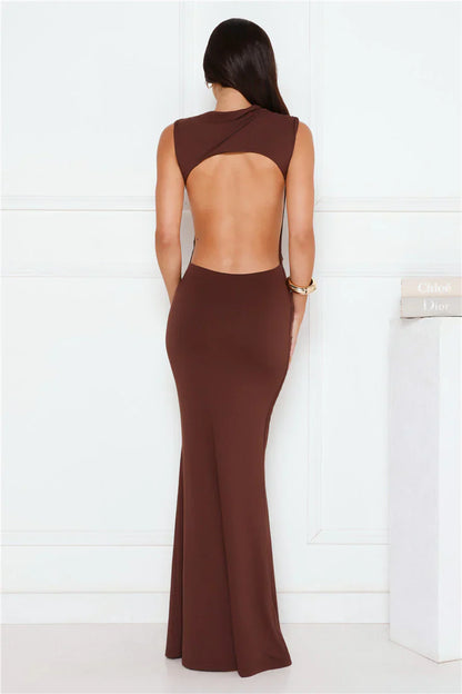 Investment Piece Maxi Dress Brown