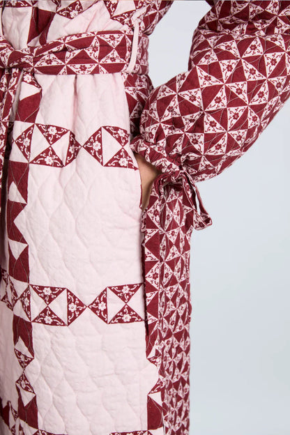 dahlia quilted coat - patchwork