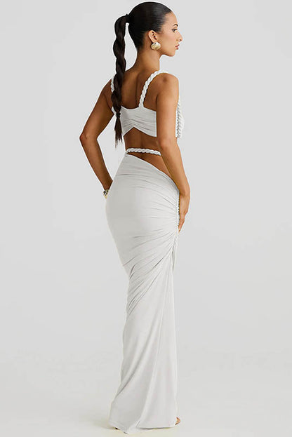 Sea Breeze Halter Bikini & Skirt Set