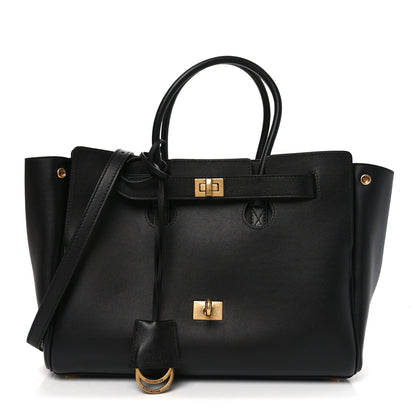 Smooth Calfskin Small Bel Air Carry All Bag Black