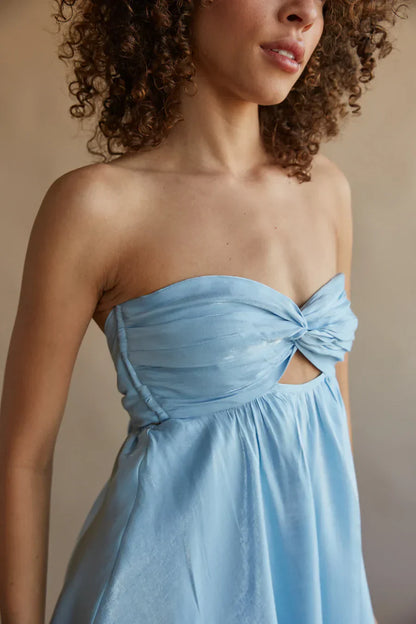 Gabby Twist Babydoll Dress