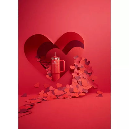Stanley 30 oz Stainless Steel H2.0 Flowstate Quencher Tumbler - Valentine's Day