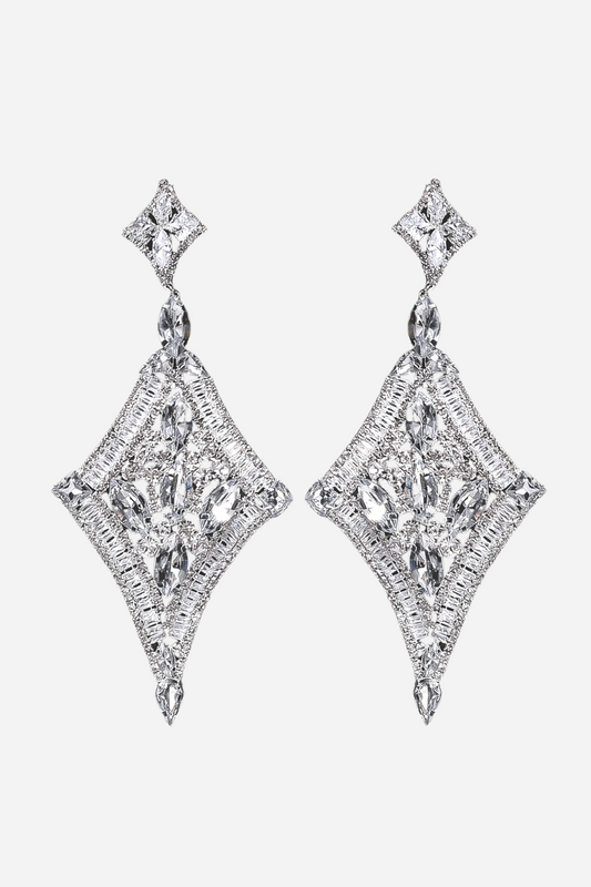 Pendientes de diamantes rómbicos Irma 