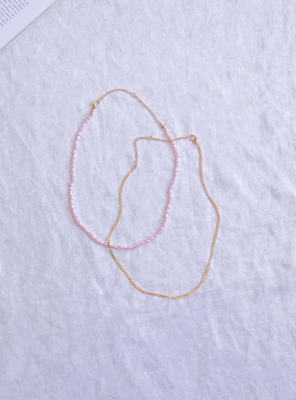 In The Zone Necklace Set Pink