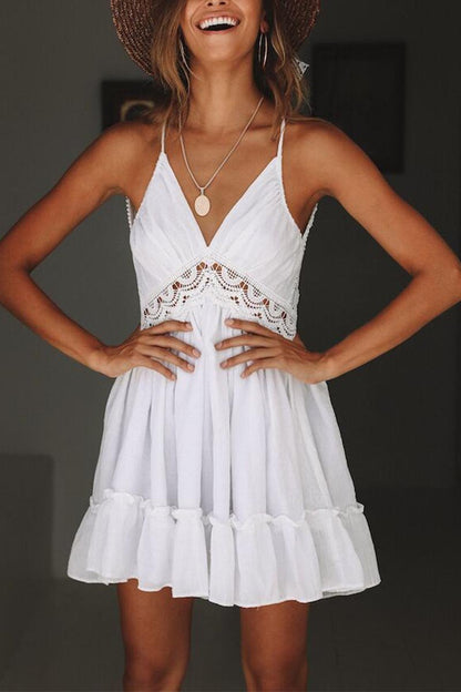 Vestido sexy con costuras de encaje (3 colores)