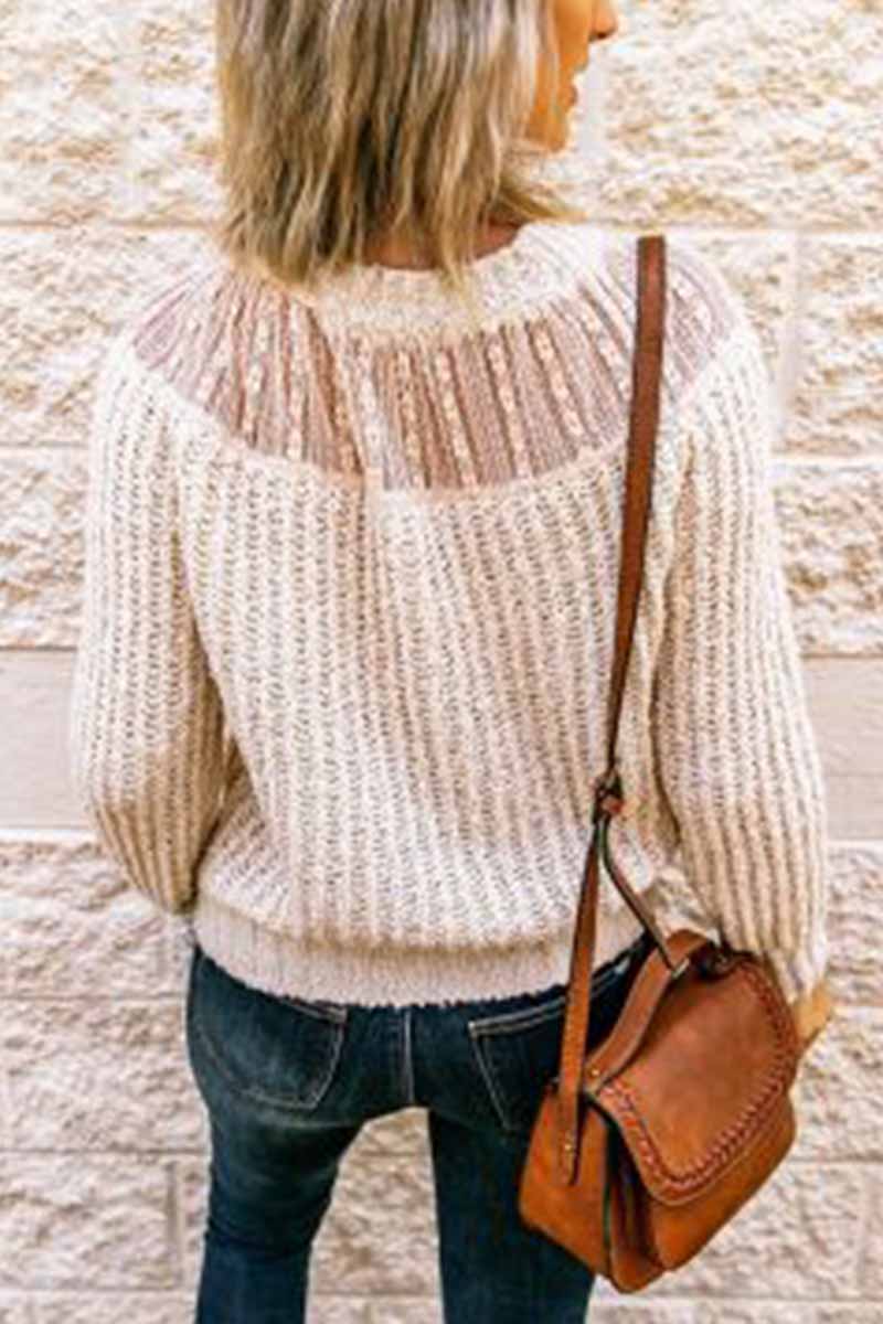 Suéter dulce de patchwork de tendencia (3 colores)