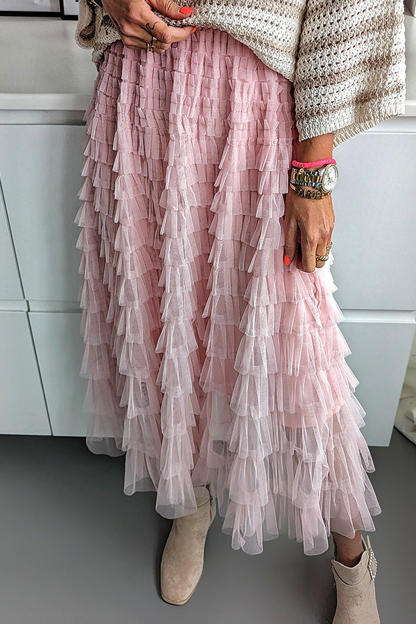 Falda de encaje Midi Rock Fifth Avenue