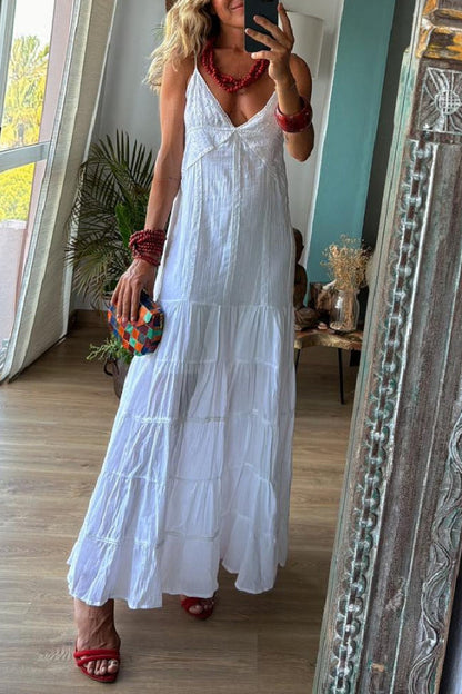 Vestido blanco de Sicilia para resort
