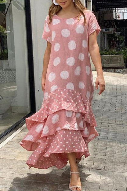 Vestido casual largo estilo pop