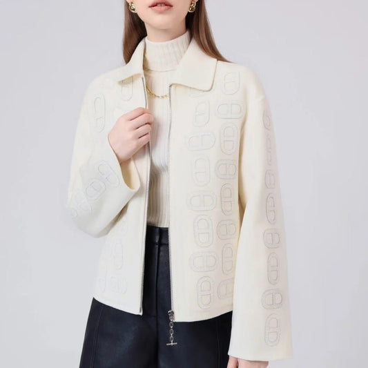 HERMES 25S SHORT PIG-NOSE COAT 203