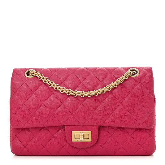 Caviar Quilted 2.55 Reissue 225 Flap Fuchsia