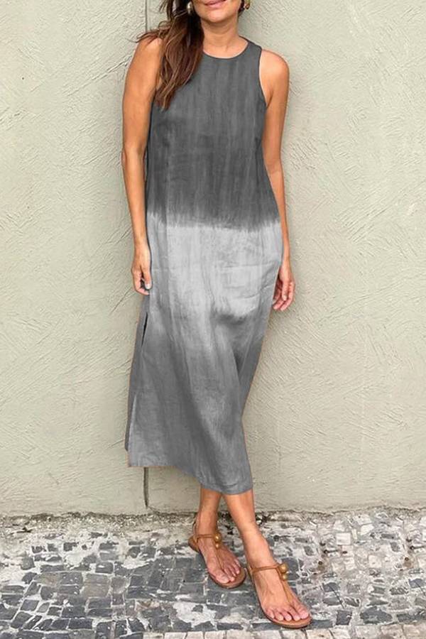 Vestido cómodo con degradado elegante