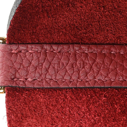 Taurillon Clemence Picotin Lock 22 MM Rouge H