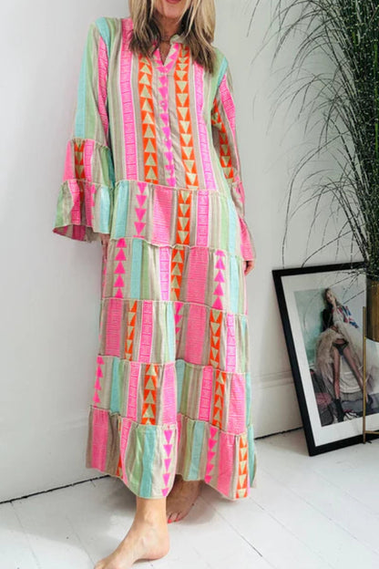 VESTIDO MÁXIMO JACQUARD