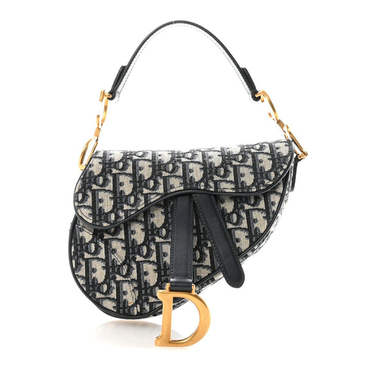 Oblique Mini Saddle Bag Blue