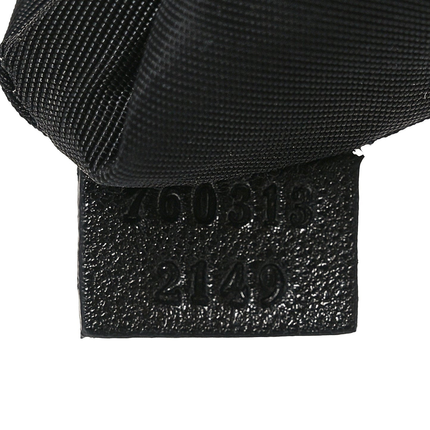 Sakai Be Green Calfskin Diagonal Stitched Mini Blondie Bucket Bag Black