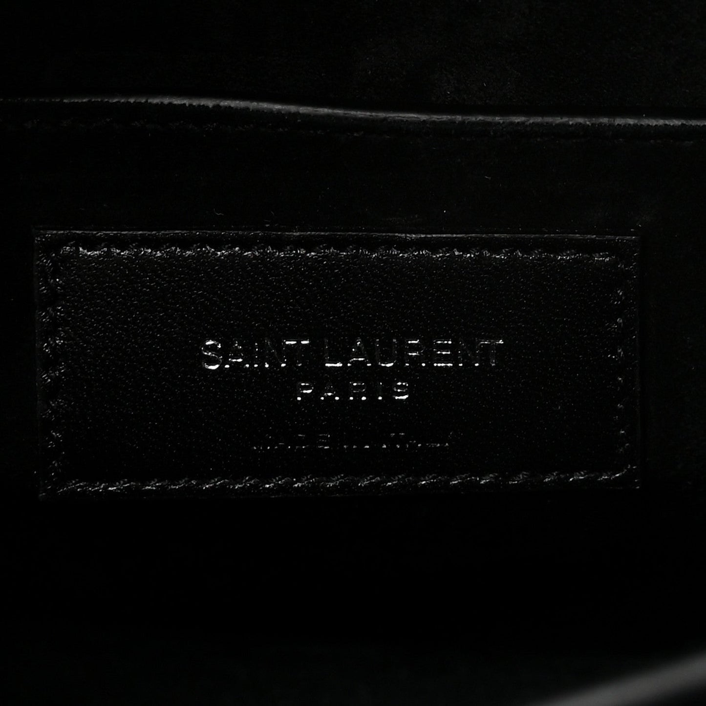 Calfskin Crocodile Embossed Medium Monogram Sunset Black