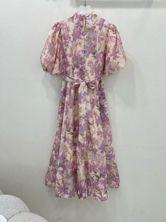 Zimmermann 25 Lyrical Printed Silk Midi Dress