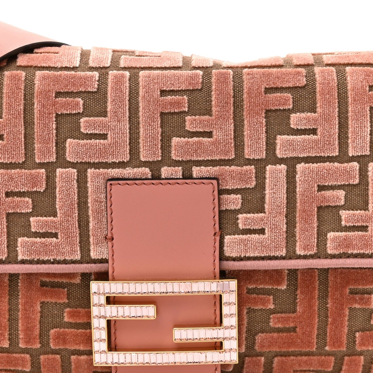 Velvet Jacquard Crystal FF Baguette Macaron