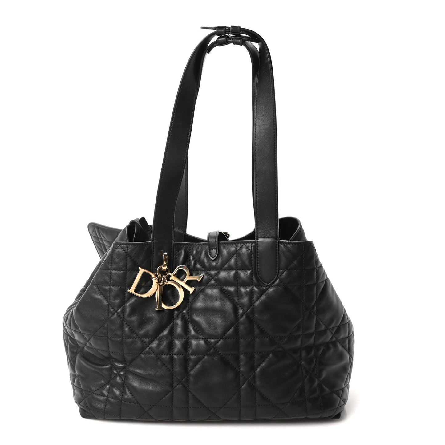 Calfskin Macrocannage Medium Toujours Black