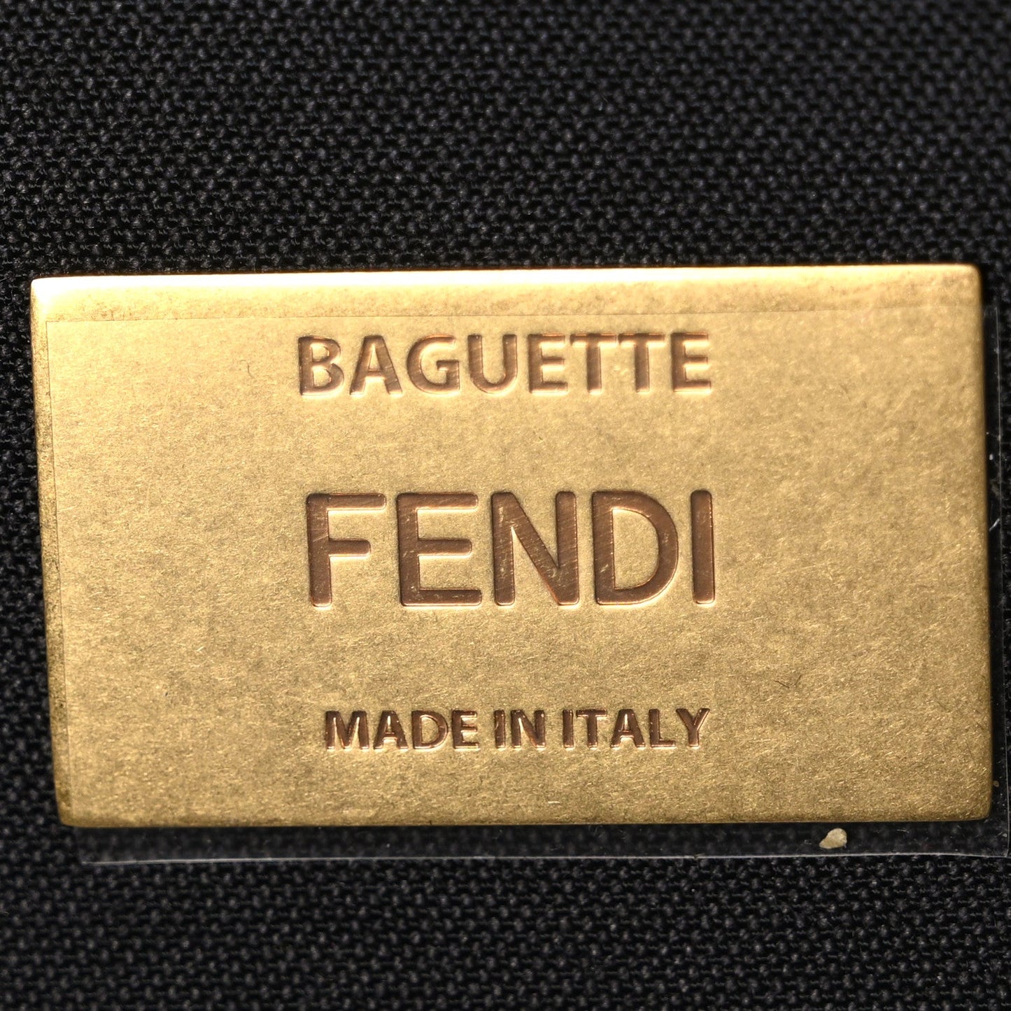 Nappa FF 1974 Embossed Baguette Avocado