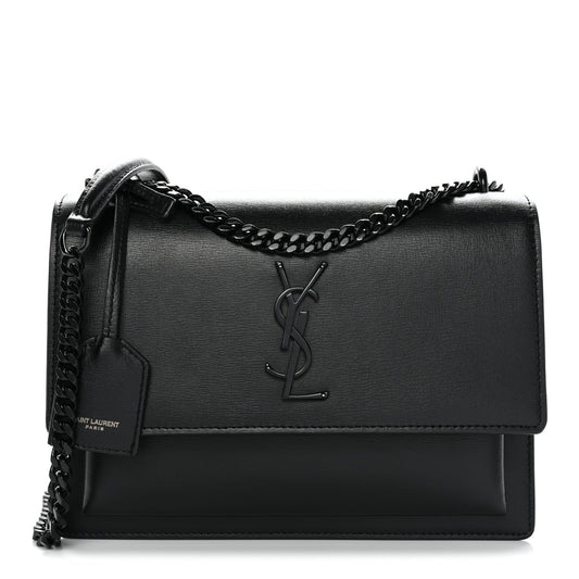 Calfskin Medium Monogram Monochrome Sunset Black