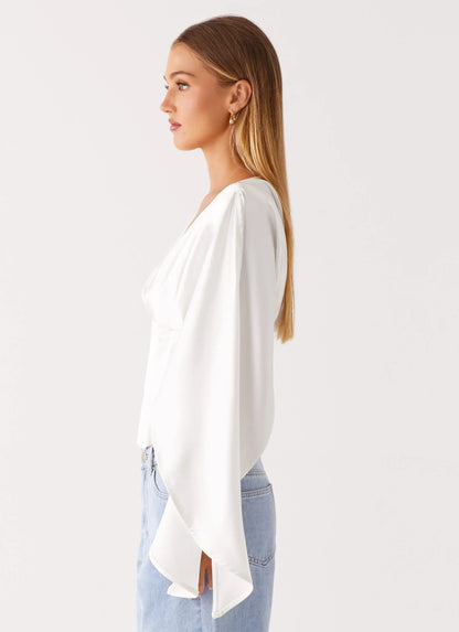 Jennifer Long Sleeve Corset - Ivory