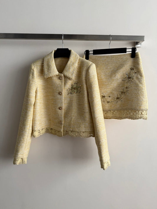 CC Set Light Yellow Tweed 352994